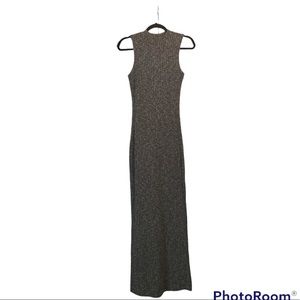Hot Kiss Ribbed Knit Maxi Dress Size M